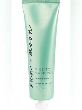 Sun + Moon Nice to Mask You Unwind + Undo 10 Min Facial with Kaolin Clay & Rose